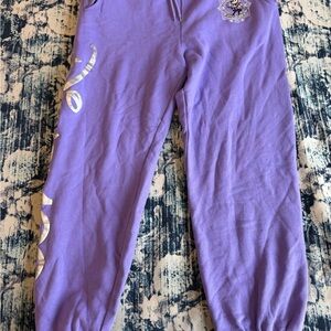Disney Parks 100 Years Of Wonder Mickey Mouse Purple Sweatpants Women’s Size M